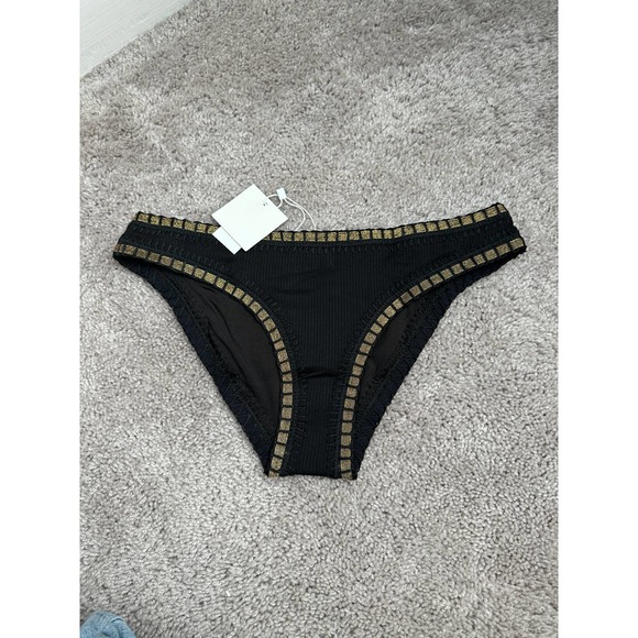 PLATINUM INSPIRED BY SOLANGE FERRARINI Crochet-trim Scoop Swim Bikini Bo… - Picture 2 of 16